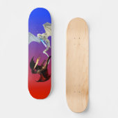 Feuer- und Eisdrachen-Kampf Fliegenbestie Skateboard (Vorderseite)