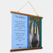 Feuer- und Eisstockente in Wasser Wandteppich Mit Holzrahmen (Gewinkelt)