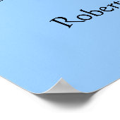 Feuer- und Eisstockente in Wasserplakaten Poster (Ecke)