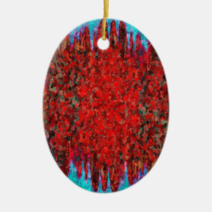 Feuer- und Eisstruktur Keramikornament