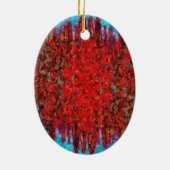 Feuer- und Eisstruktur Keramikornament (Hinten)