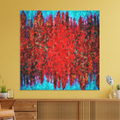 Feuer- und Eisstruktur Leinwanddruck (Insitu (Wohnzimmer))