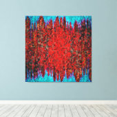 Feuer- und Eisstruktur Leinwanddruck (Insitu (Holzboden))