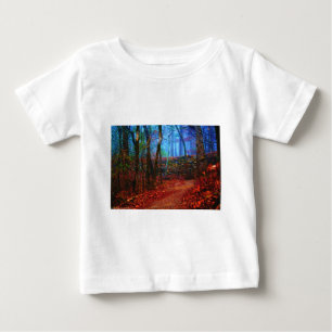 Feuer- und Eiswald-Ölgemälde-Geschenke Bekleidung Baby T-shirt