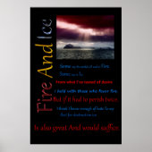 Feuer- und Eiswasser Poster (Vorne)