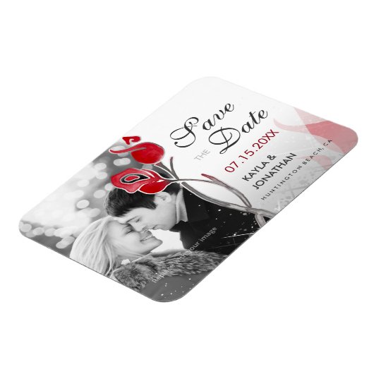 Feuer und Eiszeit Speichern Sie die Datumsmagnete Magnet (Linke Seite)