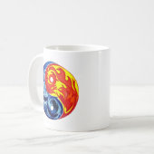 Feuer und Eiszeit Yin-Yang Kaffeetasse (Vorderseite Links)