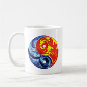 Feuer und Eiszeit Yin-Yang Kaffeetasse (Links)