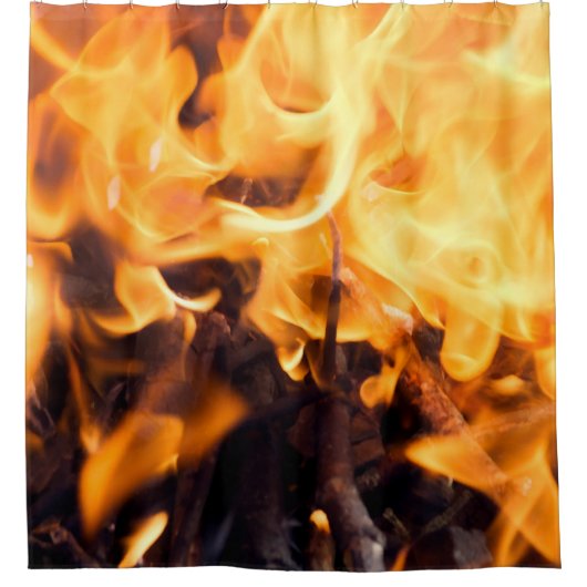 Feuer und Feuer Duschvorhang (Vorderseite)