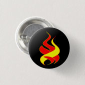 feuer und Flamme Button (Vorne & Hinten)