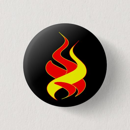 feuer und Flamme Button (Vorderseite)