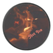 Feuer und Flammen Burning Devil benutzerdefinierba Eishockey Puck (Vorderseite)