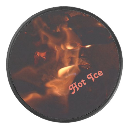 Feuer und Flammen Burning Devil benutzerdefinierba Eishockey Puck (Vorderseite)