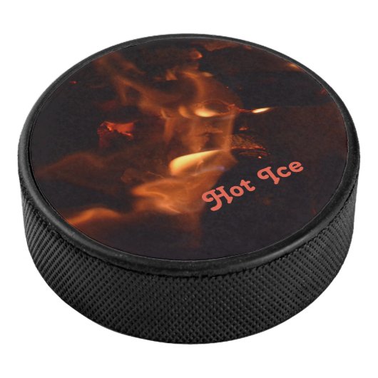 Feuer und Flammen Burning Devil benutzerdefinierba Eishockey Puck (3/4)