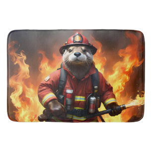 **"Feuer und Flammen: Der Hintergrund des Otter-Fe Badematte