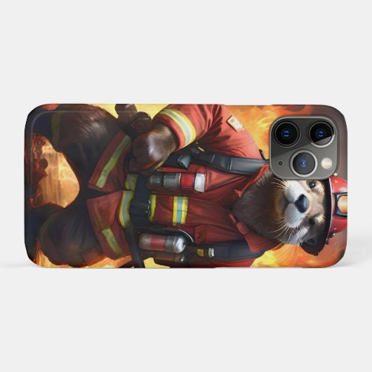 **"Feuer und Flammen: Der Hintergrund des Otter-Fe Case-Mate iPhone Hülle (Rückseite (Horizontal))
