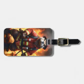 **"Feuer und Flammen: Der Hintergrund des Otter-Fe Gepäckanhänger (Vorderseite horizontal)