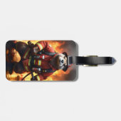 **"Feuer und Flammen: Der Hintergrund des Otter-Fe Gepäckanhänger (Rückseite horizontal)