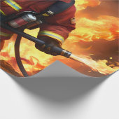 **"Feuer und Flammen: Der Hintergrund des Otter-Fe Geschenkpapier (Ecke)