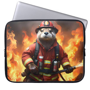 **"Feuer und Flammen: Der Hintergrund des Otter-Fe Laptopschutzhülle