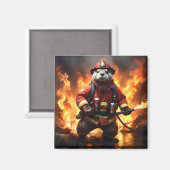 **"Feuer und Flammen: Der Hintergrund des Otter-Fe Magnet (Vorderseite/Rückseite)