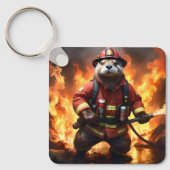 **"Feuer und Flammen: Der Hintergrund des Otter-Fe Schlüsselanhänger (Vorderseite)