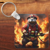 **"Feuer und Flammen: Der Hintergrund des Otter-Fe Schlüsselanhänger (Vorderseite)