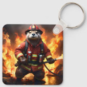 **"Feuer und Flammen: Der Hintergrund des Otter-Fe Schlüsselanhänger (Rückseite)