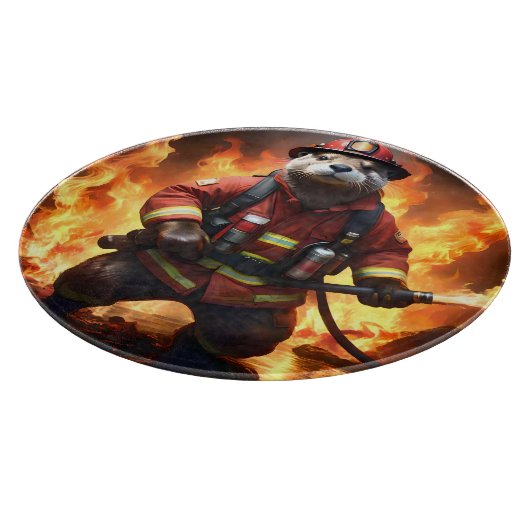 **"Feuer und Flammen: Der Hintergrund des Otter-Fe Schneidebrett (Ecke)