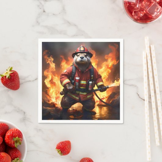 **"Feuer und Flammen: Der Hintergrund des Otter-Fe Serviette (Beispiel)