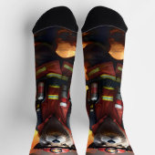 **"Feuer und Flammen: Der Hintergrund des Otter-Fe Socken (Oben)
