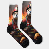 **"Feuer und Flammen: Der Hintergrund des Otter-Fe Socken (Rechts)