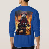**"Feuer und Flammen: Der Hintergrund des Otter-Fe Sweatshirt (Rückseite)