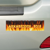 Feuer und Flammen des Armageddons 2012 Autoaufkleber (Auf Auto)