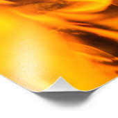 Feuer und Flammen Fotodruck (Ecke)