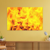 Feuer und Flammen Leinwanddruck (Insitu (Wohnzimmer))