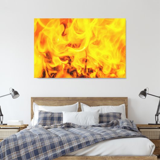 Feuer und Flammen Leinwanddruck (Insitu (Schlafzimmer))