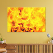 Feuer und Flammen Leinwanddruck (Insitu (Wohnzimmer))