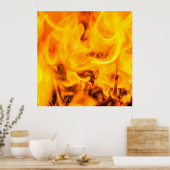 Feuer und Flammen Poster (Küche)