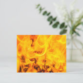Feuer und Flammen Postkarte (Stehend Vorderseite)