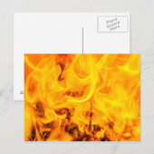 Feuer und Flammen Postkarte (Vorne/Hinten)