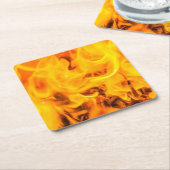 Feuer und Flammen Rechteckiger Pappuntersetzer (angewinkelt)