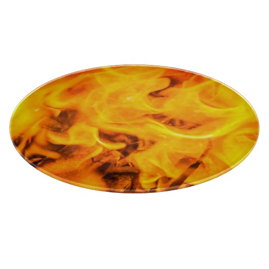 Feuer und Flammen Schneidebrett (Ecke)