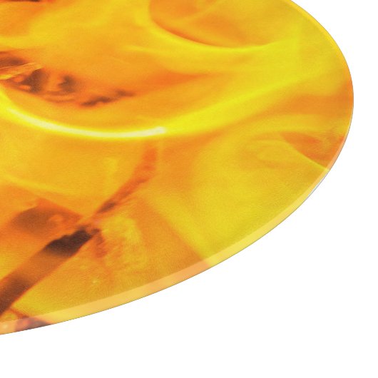 Feuer und Flammen Schneidebrett (Ecke)