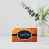 Feuer und Flammen Visitenkarte (Stehend Vorderseite)