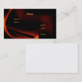 Feuer-und Flammen-Visitenkarte Visitenkarte (Vorne/Hinten)