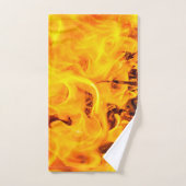 Feuer- und Flammenmuster Badhandtuch Set (Handtuch)