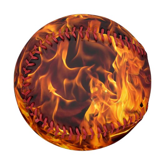 Feuer- und Flammenmuster Baseball (Vorderseite Links)