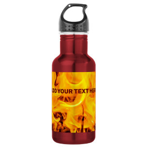 Feuer- und Flammenmuster Edelstahlflasche