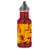 Feuer- und Flammenmuster Edelstahlflasche (Links)